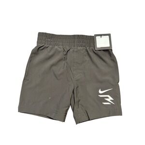 NWT Nike 3 Brand Russell Wilson Boys Carbon Heather Athletic Shorts 2T